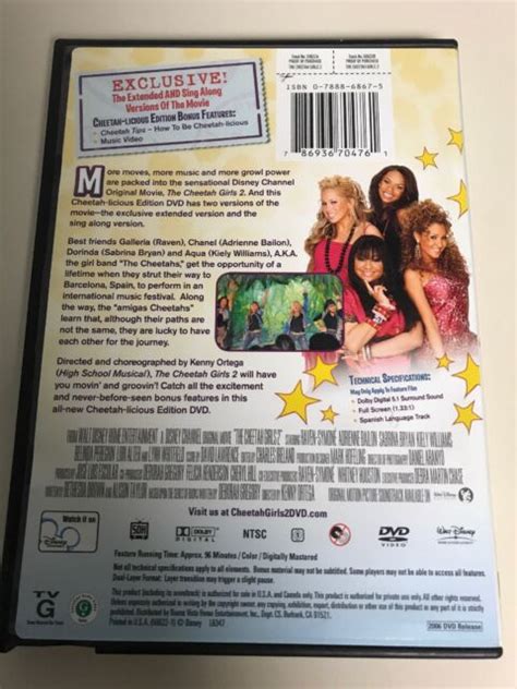 Cheetah Girls 2 Cheetah Licious Edition DVD 2006 EBay