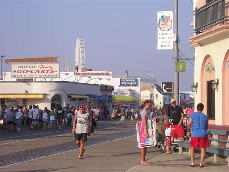 Ocean City Nj Ocean City Boardwalk In July 2005 Photo Picture