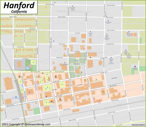 Hanford Map | California, U.S. | Maps of Hanford