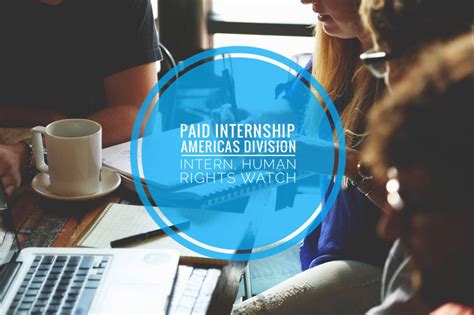Americas Division Intern Human Rights Watch New Paid Internships 2024