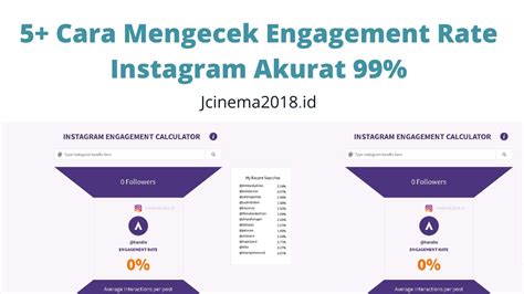 Cara Mengecek Engagement Rate Instagram Akurat Jcinema Id