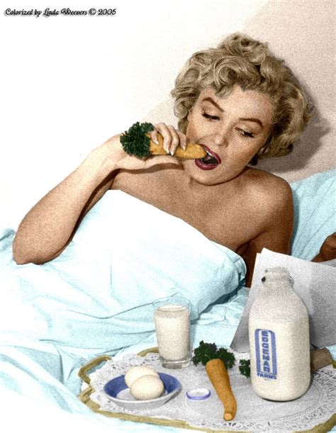 Marilyn Had A Healthy Breakfast This Morning Marilyn Details Her Daily Diet From A Cup Of Hot