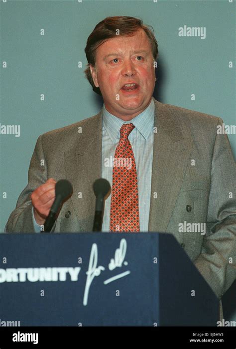 Kenneth Clarke Mp Chancellor Of The Exchequer 15 October 1996 Stock