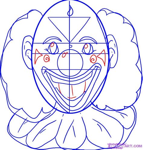 How To Draw A Clown Step By Step Faces People Free Online