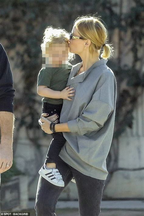 Sam Worthington Steps Out With Wife Lara Bingle And Son Racer For
