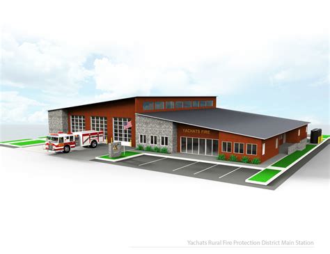 Fire Station 3d Model Cgtrader