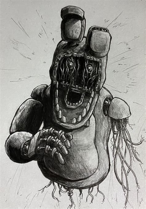 てぃ〜さん On Twitter Fnaf Drawings Creepy Drawings Creepy Sketches