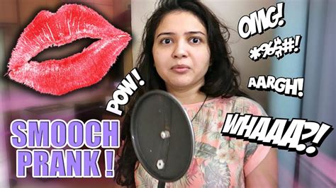 indian wife on camera smooch prank kissbait youtube