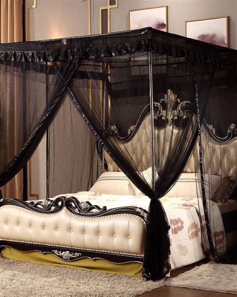 Hang this gauzy canopy to create an enchanting space to dream or play. Bed Canopies | Mengersi 4 Corner Post Bed Canopy Bed ...