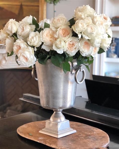 This Beautiful Container Full Of Purity Garden Roses Was Shared By