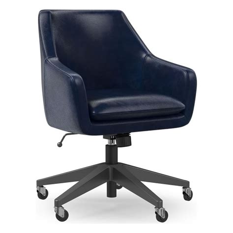 Buy Online Helvetica Leather Office Chair Now West Elm Kuwait