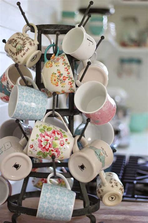 Do you have a mug or tea collection threatening to overwhelm your interior cabinet space? 30 Fun and Practical DIY Coffee Mugs Storage Ideas for ...