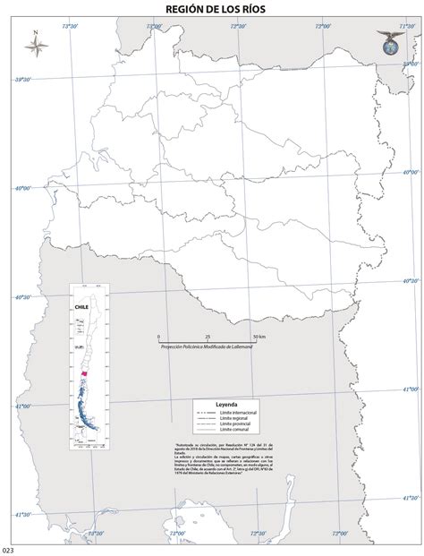 Mapa Región De Los Ríos Mudo Curriculum Nacional Mineduc Chile