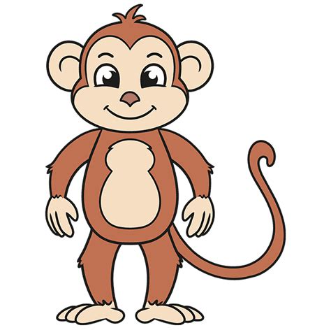 Cartoon Monkey To Draw Draw Imagine Create