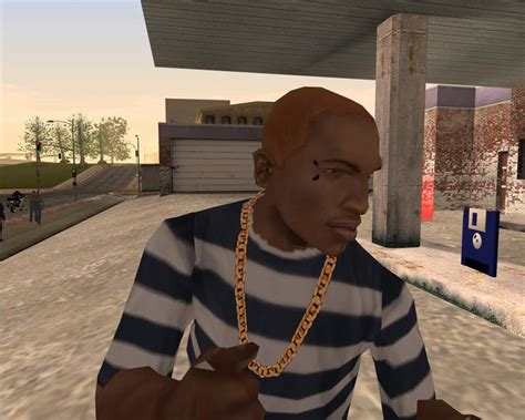 Cheats in grand theft auto: GTA San Andreas CJ's Gang Banger Face Mod - GTAinside.com