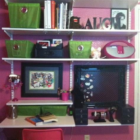 Organizing My Daughters Room Elfa Inspired Elfa Shelving Playroom