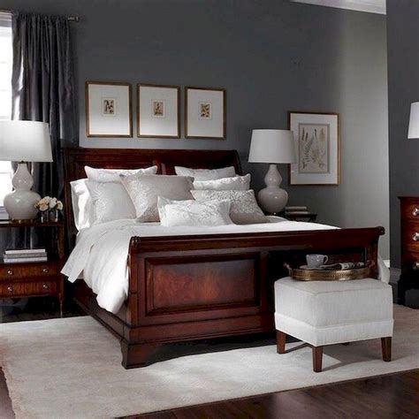 Cherry is an older color scheme but it can be either a classic look or a dated look by pairing it with the right soft tones of paint and bedding. Pin by The Chic Technique on Beautiful Bedrooms | Dark wood bedroom furniture, Wood bedroom ...