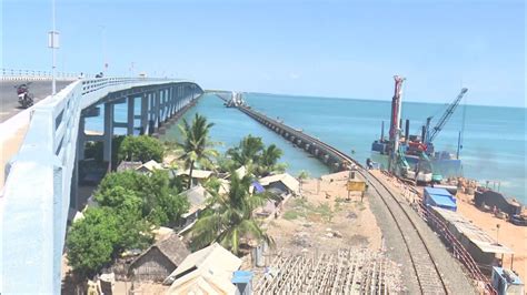 Indian Railways Embarks On Constructing First Pillar In Sea For Pamban