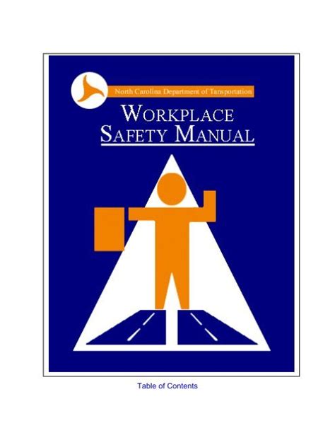 Workplace Safety Manual Connect Ncdot North Carolina