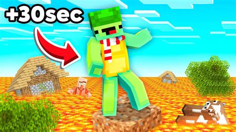 Je Dois Finir Minecraft Mais Toute Les 30 Sec La Lave MONTE YouTube