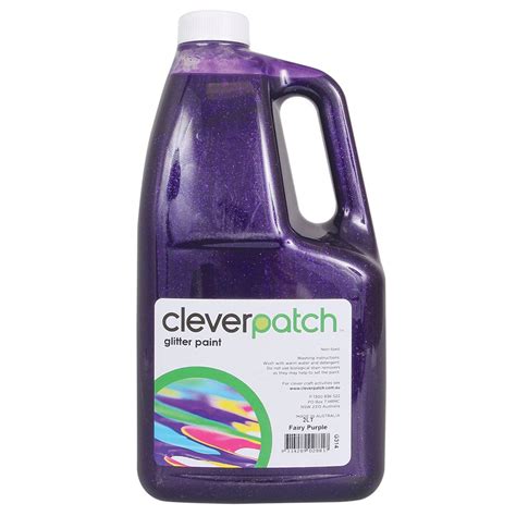 Cleverpatch Glitter Paint Fairy Purple 2 Litre Glitter Paint
