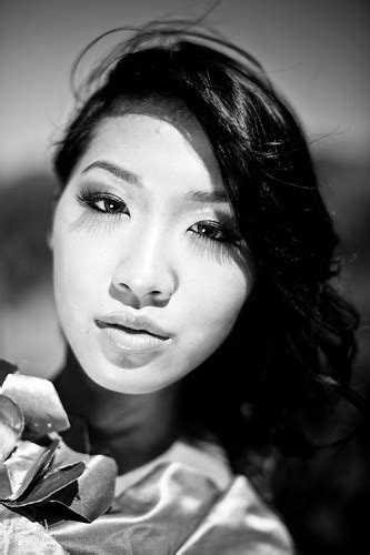 Evelina Chiang Pretty Asian Girl Black And White Flickr