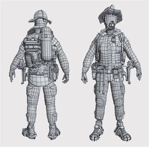 Character Creation In Blender Firefighter References And Modeling