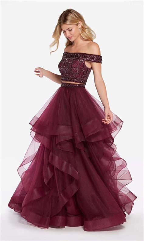 Alyce Paris 60190 Two Piece Adorned Off Shoulder Tulle Ballgown