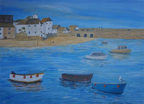 St Ives Cornwall Seascape Painting Sold Art Gallery Sw Ltd
