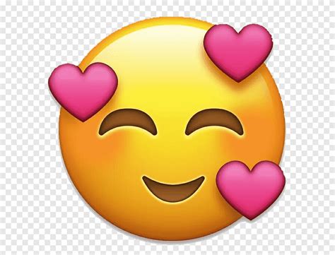 Emoji Carinha Com Coração Png