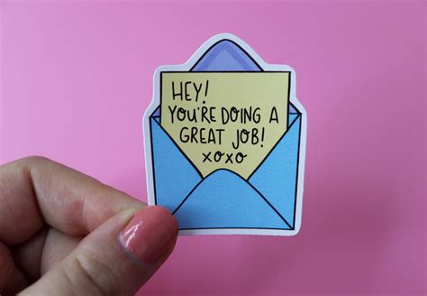 Youre Doing Great Positive Encouraging Sticker T For Etsy