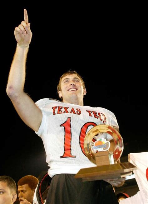 Kliff Kingsbury Texas Tech Was Named The 2002 Madaza Tangerine Bowl Mvp With The Win For The R