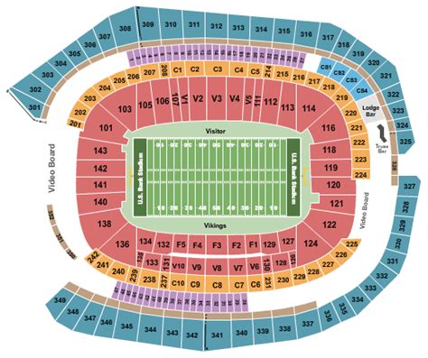 Us Bank Stadium Seating Chart Minneapolis