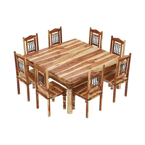 Our filters will help you find your desired style, color, size, price and other features that interest you. Peoria Rustic Solid Wood 11 Piece Square Dining Room Set