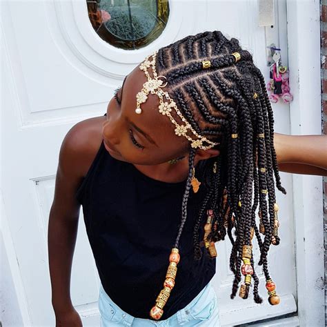 Braids And Beads Natural Hairstyles For Girls Natural Hair Styles