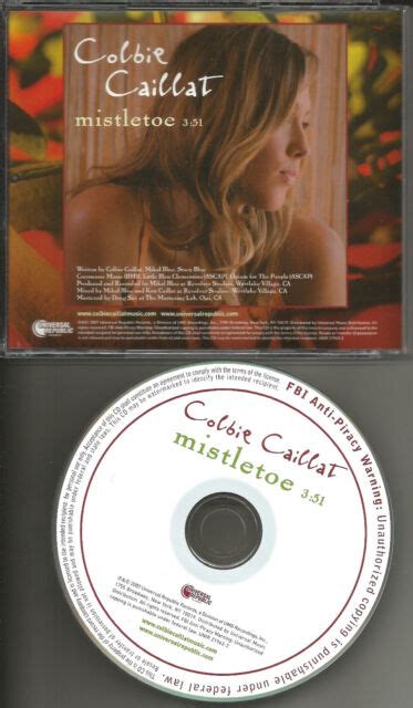 Colbie Caillat Mistletoe Rare 2007 Version Promo Radio Dj Cd Single Usa