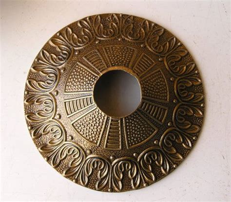 Learn how to install ceiling lights with this helpful diy guide, which covers removing old fixtures, connecting, securing the canopy, and finishing touches. Vintage Brass Replacement Canopy Plate Made in Spain, Lamp ...