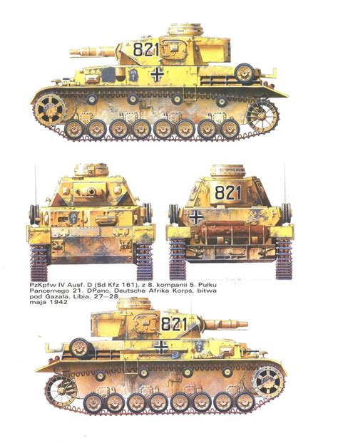 Panzer Iv № 821pzrgt521pz Division Afrika Korps 1941 42 Wwii