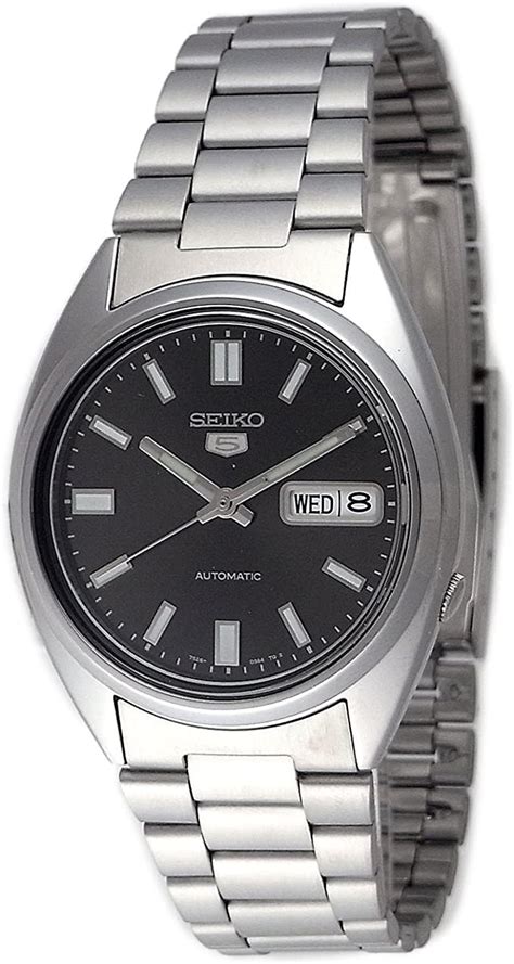 Seiko Mens Analogue Automatic Watch With Stainless Steel Strap Snxs K