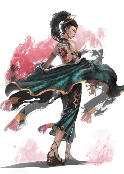 The Queen Of Snake By Fang Xinyu On Artstation Xinyu Cg Art Fantasy