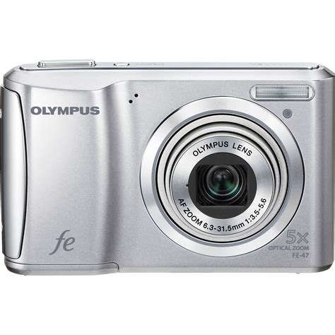 Olympus Fe 47 Digital Camera Silver 227730 Bandh Photo Video