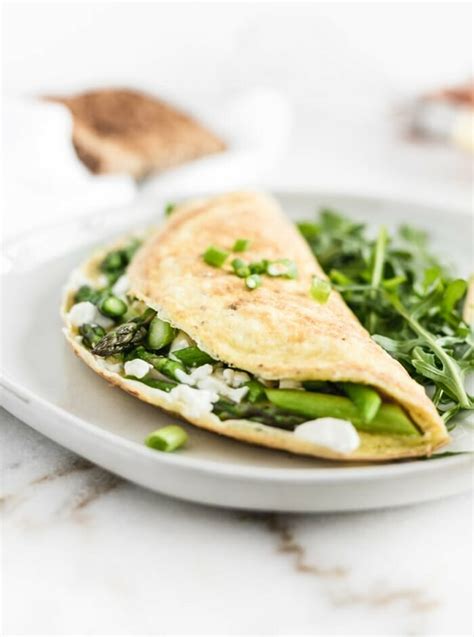 Easy Asparagus And Goat Cheese Omelet Memory Morsels