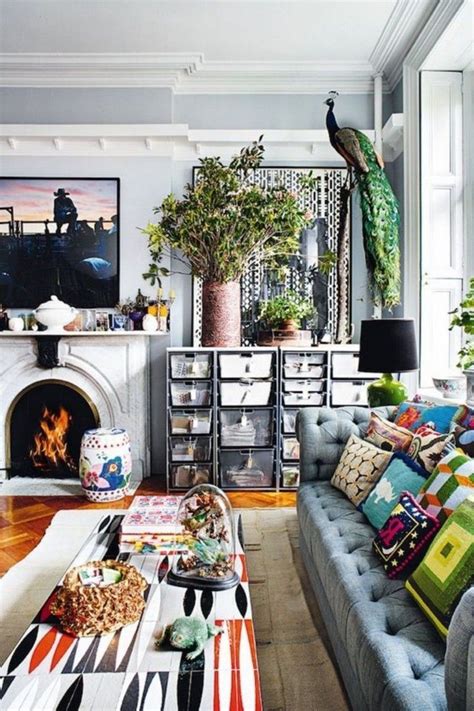 40 Wonderful And Colorful Bohemian Living Room Ideas For