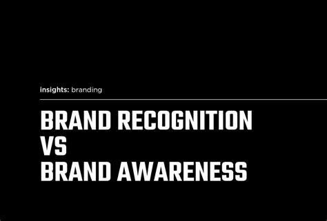 Brand Recognition Vs Brand Awareness — Whats The Difference By The