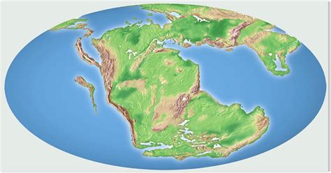 Planet Earth Continent Map