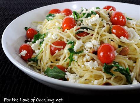 A nontraditional take on angel hair pasta, this creamy miso pasta with brussels sprouts from love & lemons will shake up your weeknight meal the recipe: Angel Hair Pasta with Arugula, Feta Cheese, Tomatoes, and ...