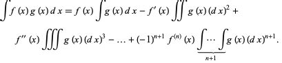 A method of evaluating an. Integration by Parts -- from Wolfram MathWorld
