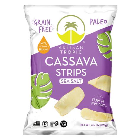 Buy Artisan Tropic Cassava Strips Vegan Paleo Gluten Free Chips