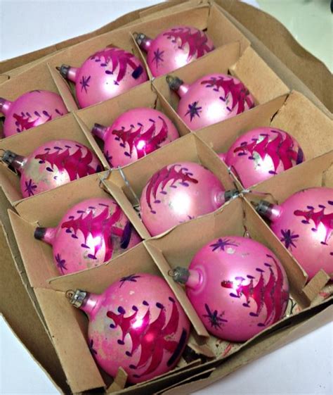 Perfect For A Pink Christmas Glass Ball Ornaments Pink Christmas