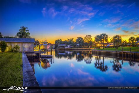 Waterfront Property At Palm Beach Canal Real Estate Hdr Photography By Captain Kimo